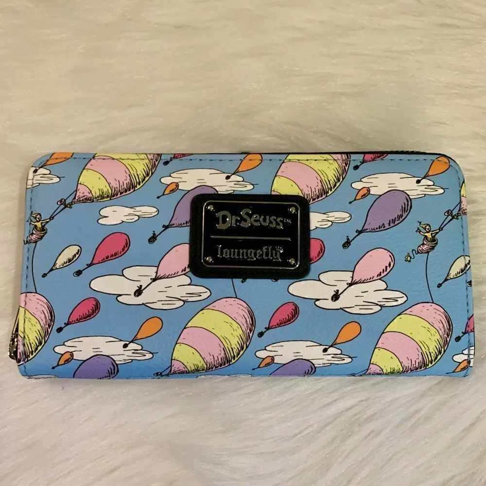 Loungefly Dr. Seuss Oh the Places You’ll Go Mini Backpack & Wallet NWT